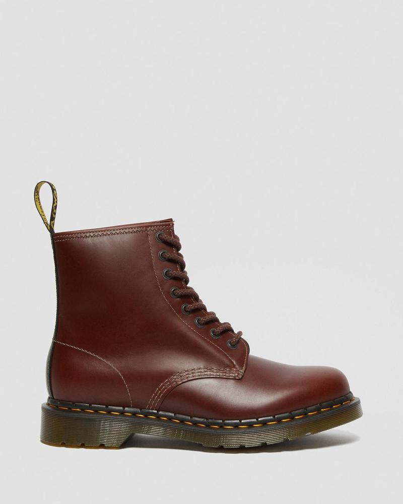 Dr Martens 1460 Men's Abruzzo Leren Veterlaarzen Heren Bruin Zwart | NL 292UZG